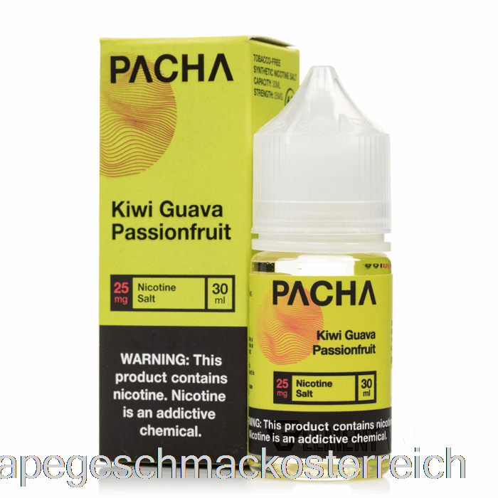 Kiwi, Guave, Passionsfrucht – Pacha-Salze – 30 Ml, 25 Mg Vape-Geschmack